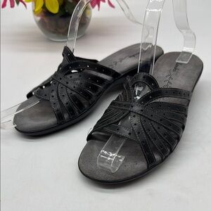 Clarks Black Women's Slide Sandals Size 7 BSN9140